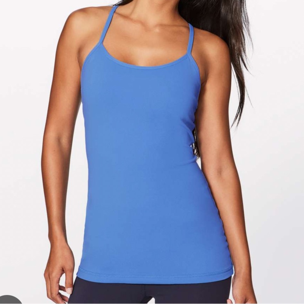 Lululemon power y tank in blue